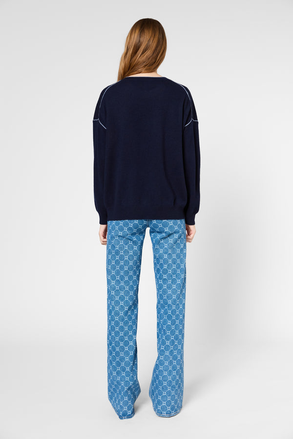 Gerard Darel Pull En Cachemire à Liseré - JAYDA