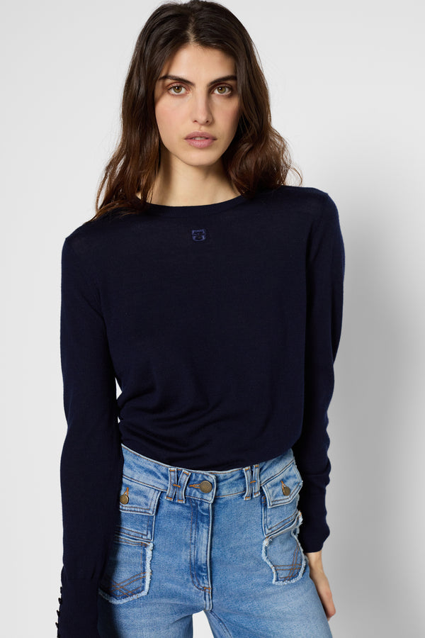 gerard darel Pull en laine fine à col rond - JADE