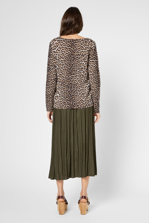 Gerard Darel Pull Léopard En Lin Et Coton - JAZIA