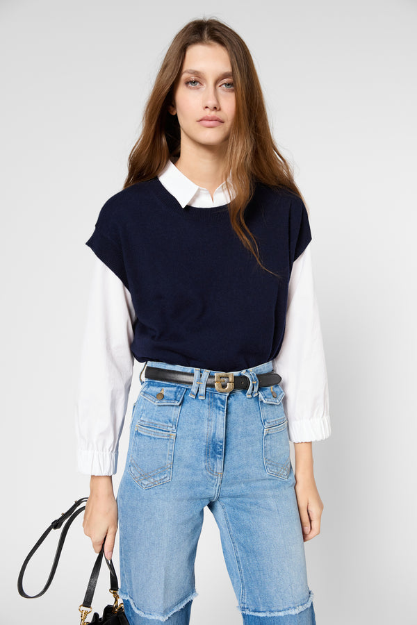 gerard darel Pull sans manche en cachemire - JANINE