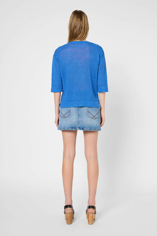 Gerard Darel Pull V Ample En Lin - JOSIANE