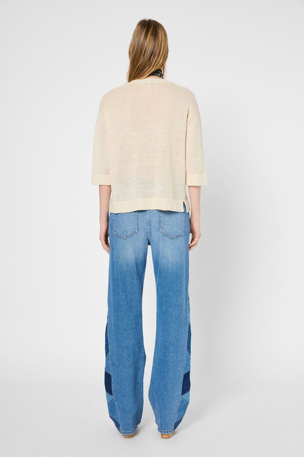 Gerard Darel Pull V Ample En Lin - JOSIANE