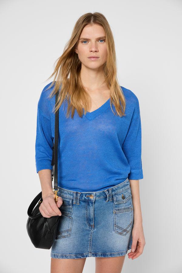 gerard darel Pull V ample en lin - JOSIANE