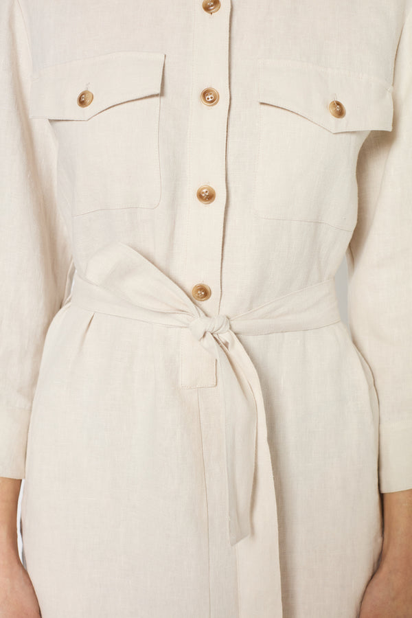 Gerard Darel Robe Chemise En Lin - PAULINA