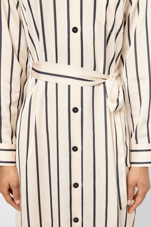 Gerard Darel Robe Chemise Longue à Rayures - PALOUMA