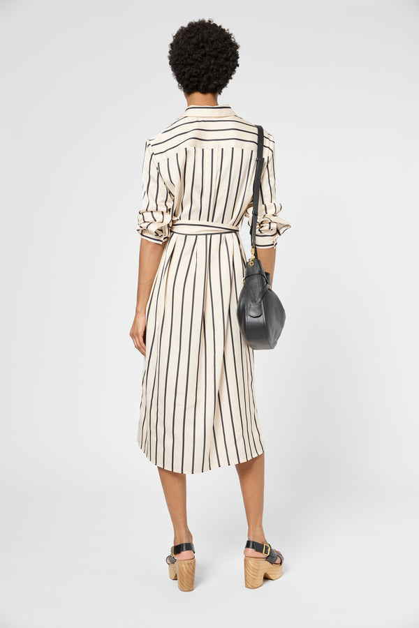 Gerard Darel Robe Chemise Longue à Rayures - PALOUMA