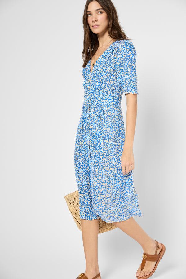 Gerard Darel Robe Cintrée à Fleurs - PIPPA