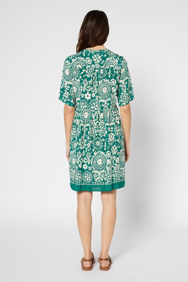 Gerard Darel Robe Courte à Imprimé Végétal