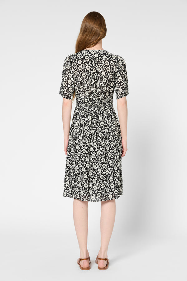 Gerard Darel Robe Courte Et Cintrée à Fleurs - PAGET