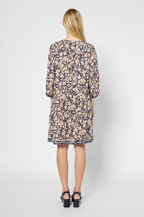 Gerard Darel Robe Courte Et Droite à Fleurs - PETAL