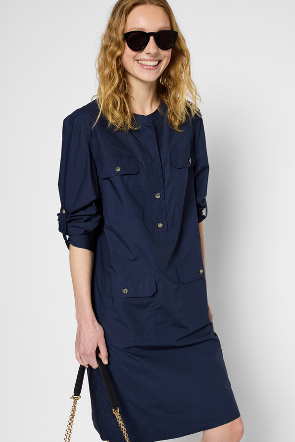 Gerard Darel Robe Courte Et Droite En Coton - PYRENE