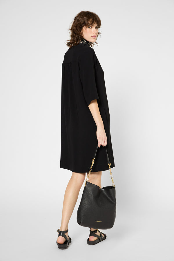 Gerard Darel Robe Courte Et Fluide à Col V - PAULA