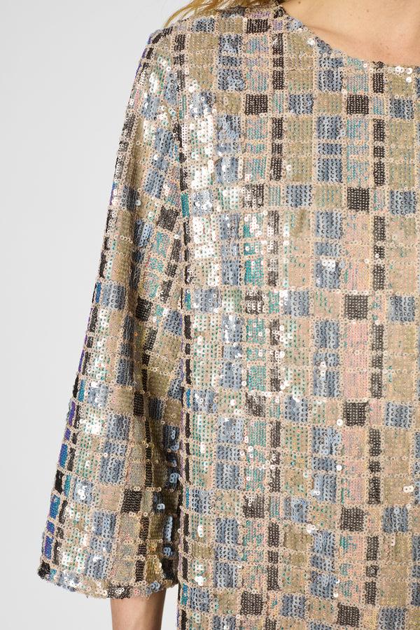 Gerard Darel Robe Droite à Sequins - PATY