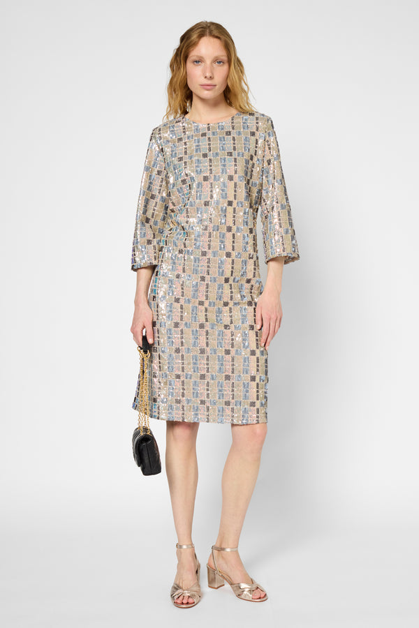 gerard darel Robe droite à sequins - PATY