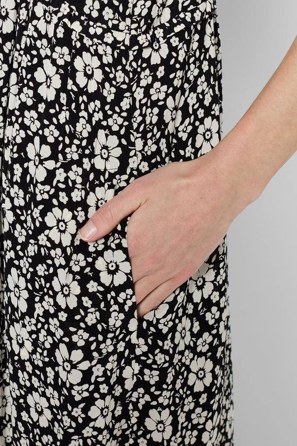 Gerard Darel Robe Longue Cintrée à Fleurs - PHELINE