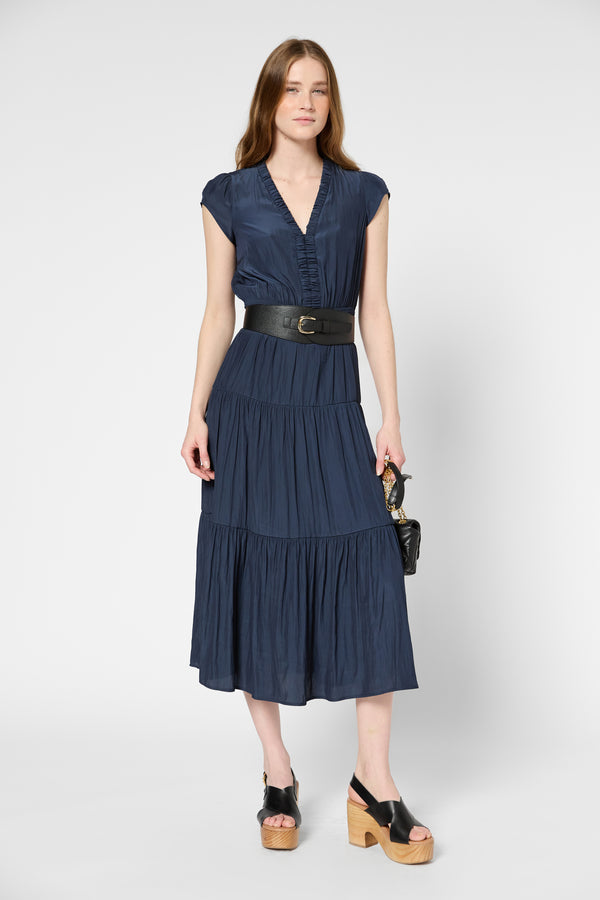 gerard darel Robe longue et cintrée satinée - PAIGE