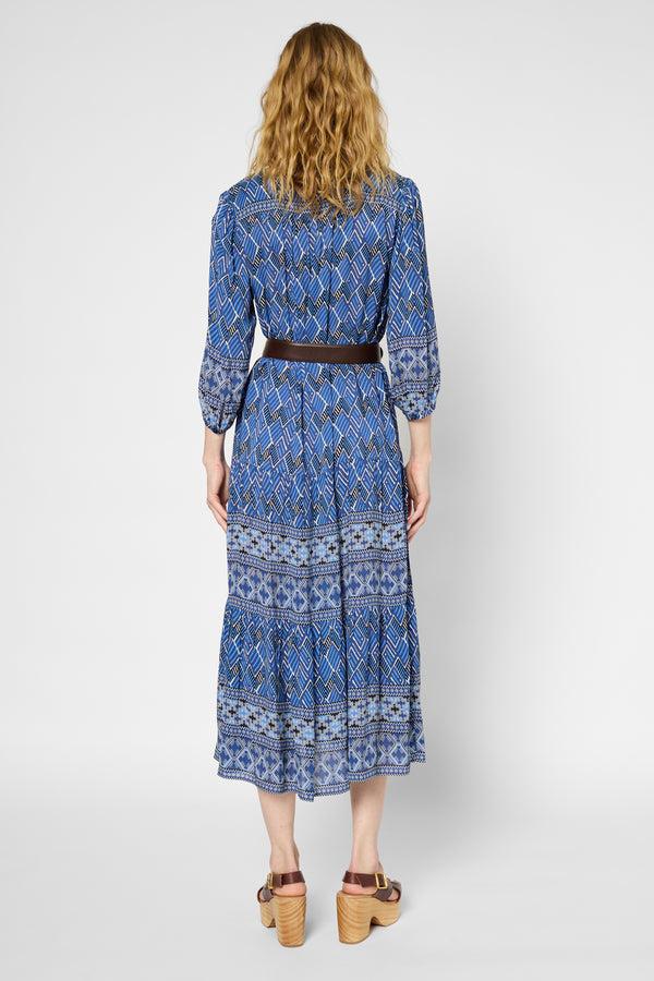 Gerard Darel Robe Longue Et Droite Ethnique - PHEDRE