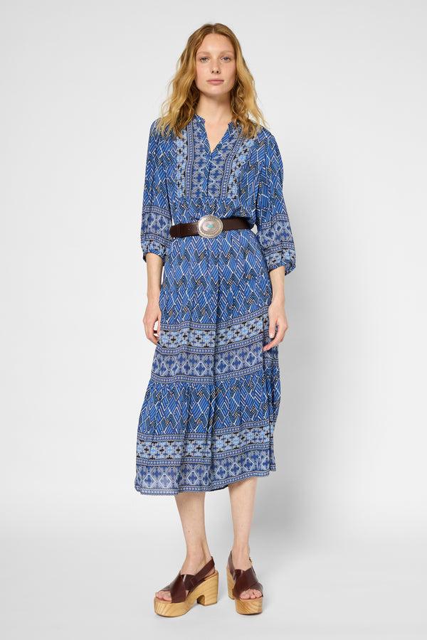 gerard darel Robe longue et droite ethnique - PHEDRE