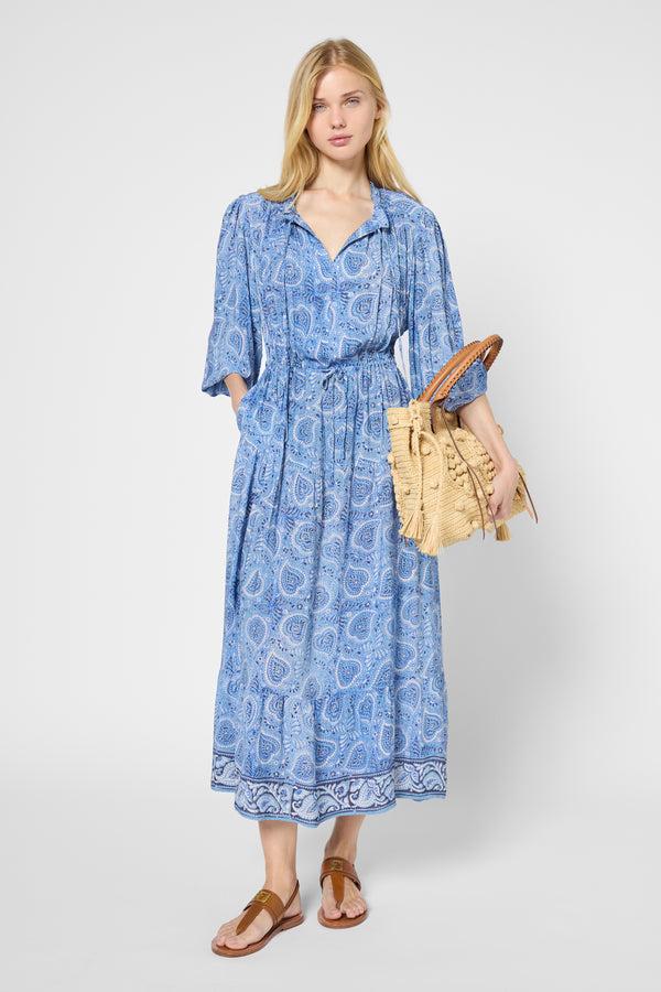 gerard darel Robe longue imprimé cachemire - PIANA
