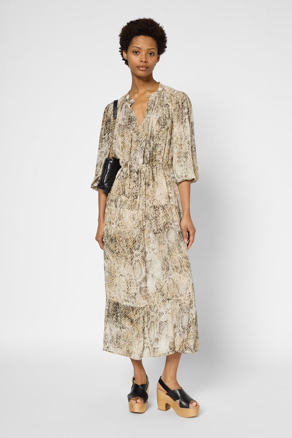 gerard darel Robe longue imprimé python - PERLA
