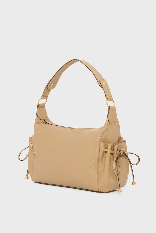 Gerard Darel Sac Hobo En Cuir Avec Poches - LE EMA