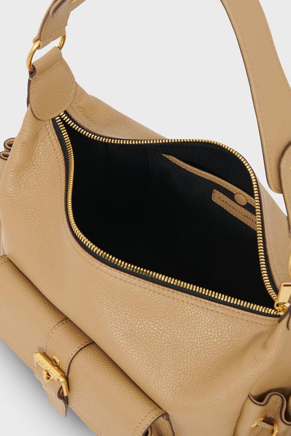Gerard Darel Sac Hobo En Cuir Avec Poches - LE EMA