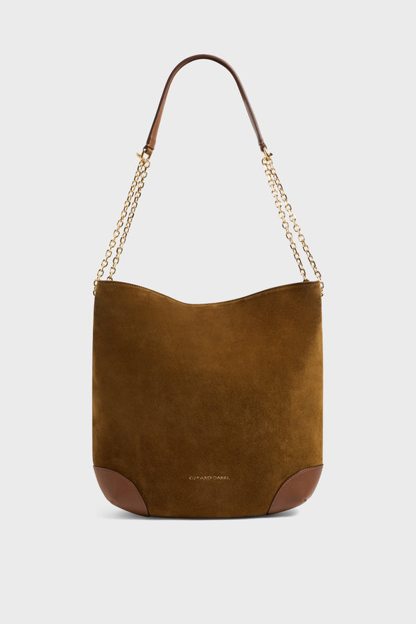 gerard darel Sac hobo en cuir velours - LE CHARLOTTE