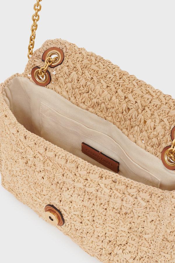 Gerard Darel Sac Porté Travers En Raphia - LE FANNY
