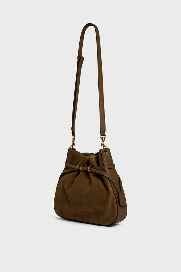 Gerard Darel Sac Seau En Cuir Velours - ROMY