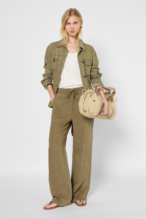 Gerard Darel Saharienne En Lyocell Et Lin - ROSEA