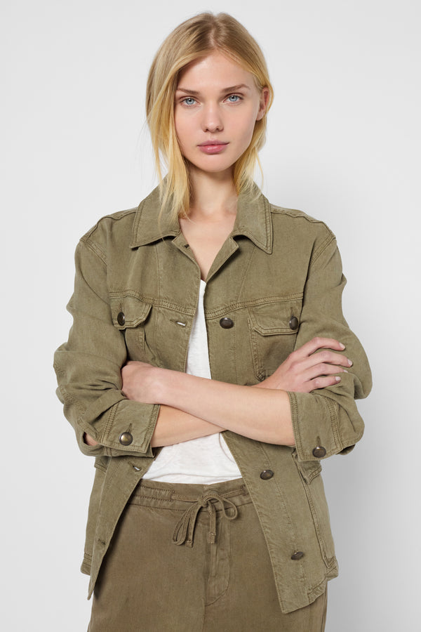 gerard darel Saharienne en lyocell et lin - ROSEA