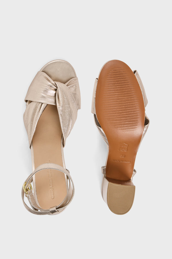 Gerard Darel Sandales Dorées à Talons - BETH