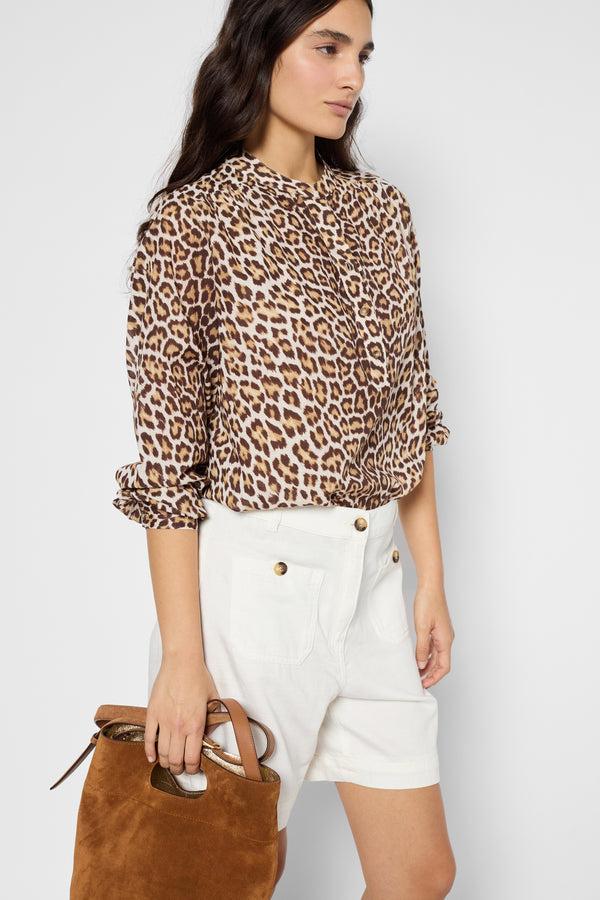 Gerard Darel Short Blanc à Poches