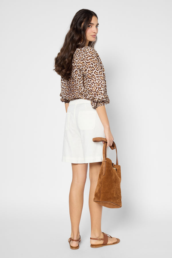 Gerard Darel Short Blanc à Poches