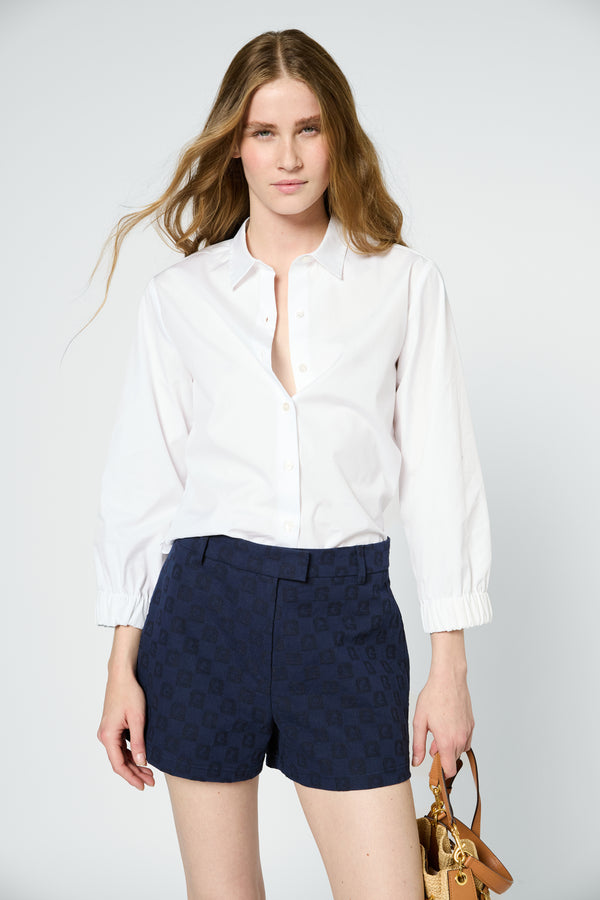 Gerard Darel Short En Coton à Monogramme - LIZA