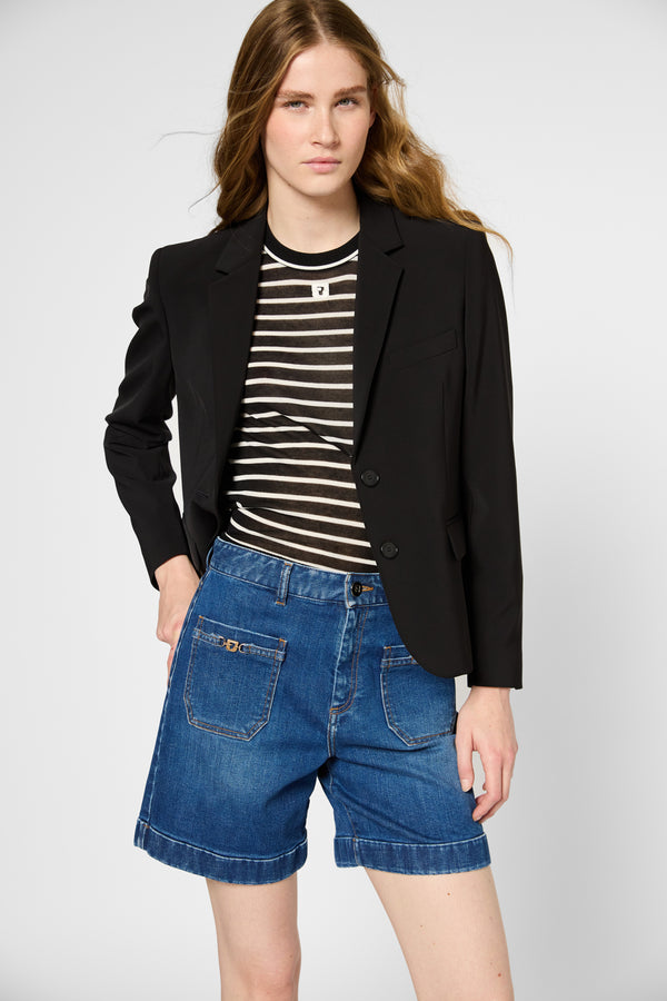 Gerard Darel Short En Denim à Boucles - LOLLY