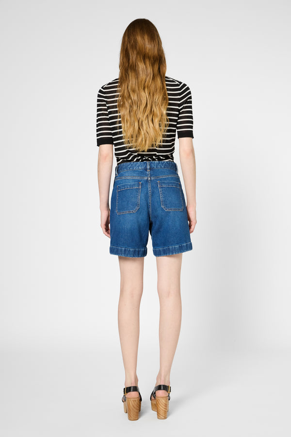 Gerard Darel Short En Denim à Boucles - LOLLY