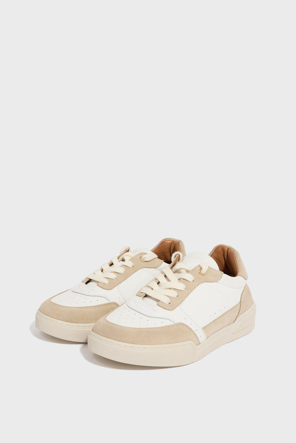 Gerard Darel Sneakers En Cuir Et Cuir Velours - NINA