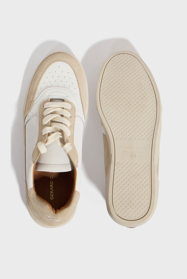 Gerard Darel Sneakers En Cuir Et Cuir Velours - NINA
