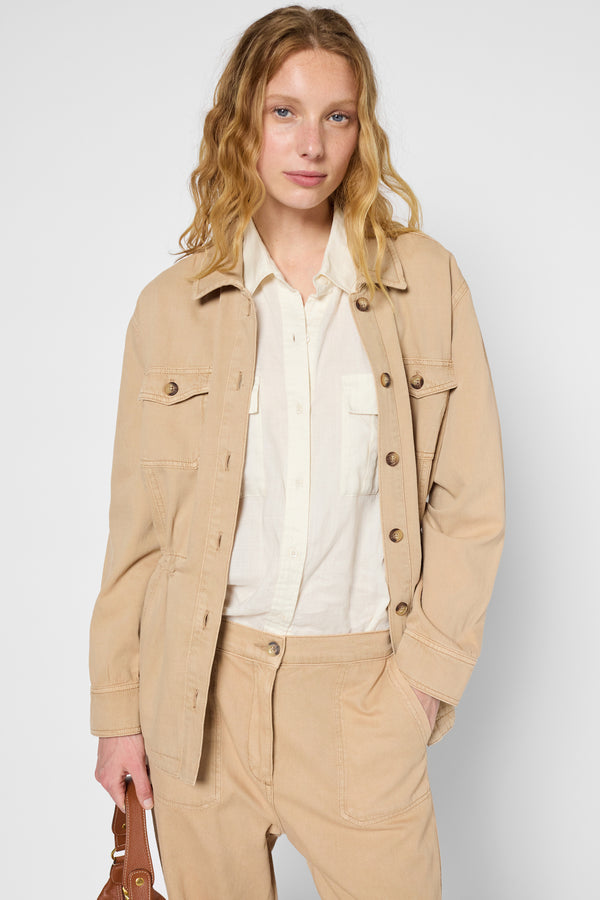 Gerard Darel Surchemise En Coton Et Lin - ROMELDA