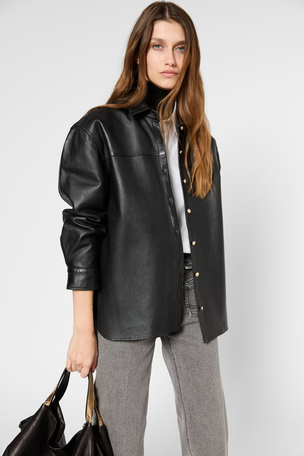 Gerard Darel Surchemise En Cuir - RAJA