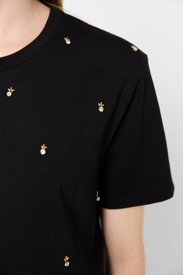 Gerard Darel T-shirt à Perles En Coton - GRACIA