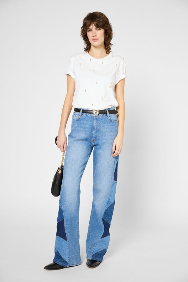 Gerard Darel T-shirt à Perles En Coton - GRACIA