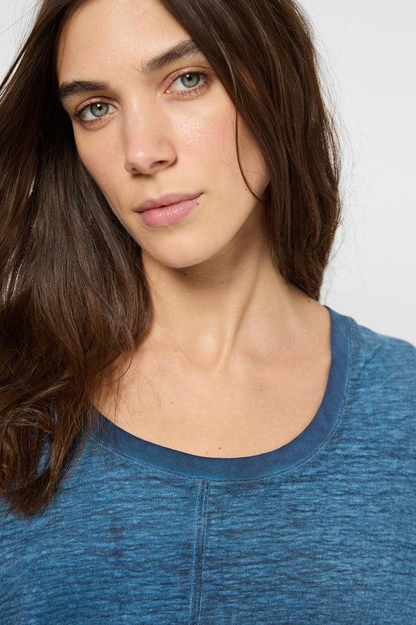 Gerard Darel T-shirt Ample En Lin Flammé - GINNY