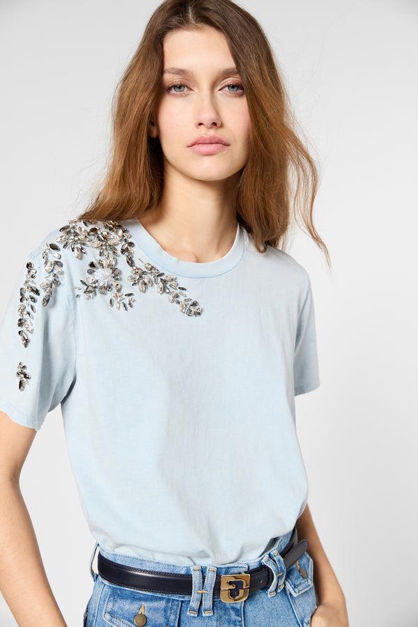 gerard darel T-shirt bijou en coton - GWENN