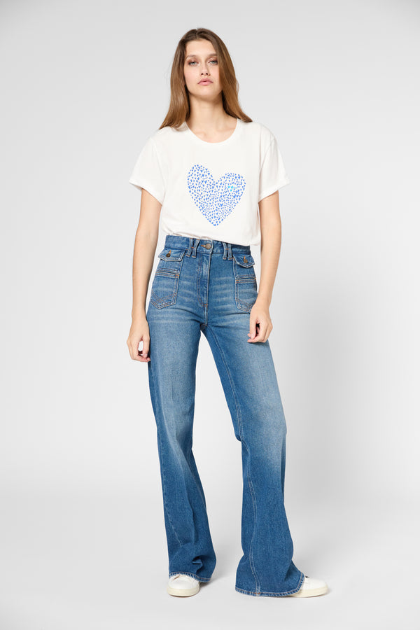 Gerard Darel T-shirt Cœur En Coton - GLORIA