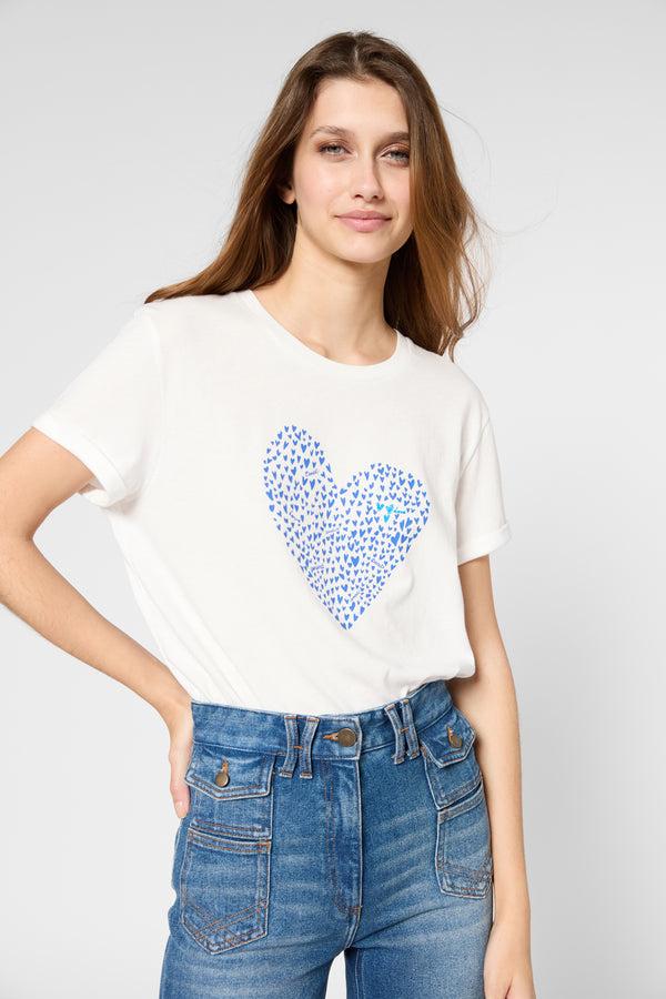 gerard darel T-shirt cœur en coton - GLORIA
