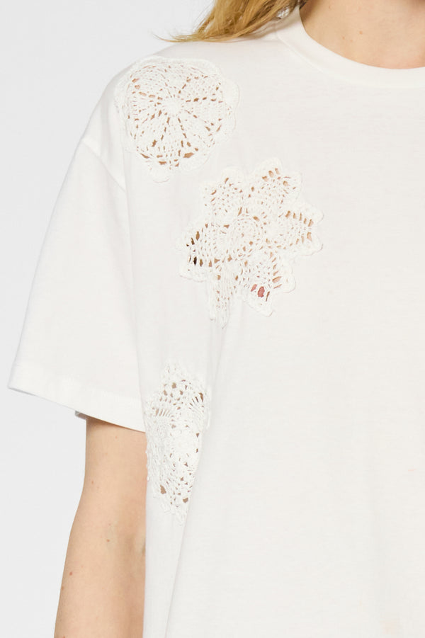 Gerard Darel T-shirt En Coton à Broderies - GLINDA