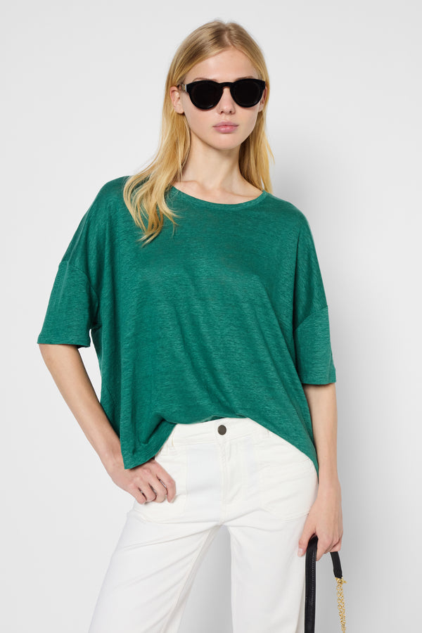 gerard darel T-shirt large en lin - GALADRIEL