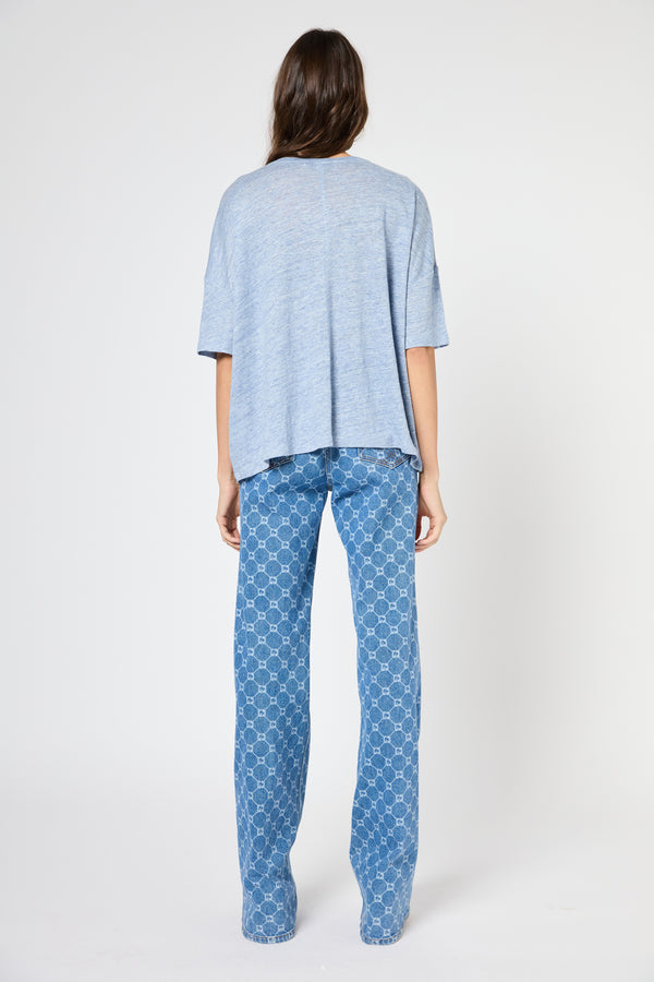 Gerard Darel T-shirt Oversize En Lin - GIORGIA